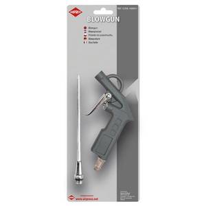 Air blow gun with long spout and plugin nipples thumbnail