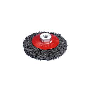 Crimped bevel brush dia. 115 mm, M14 thread, 0.3 mm steel wire, MOST Eco thumbnail