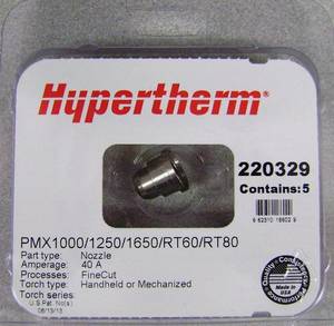 Оригинальная сопла Hypertherm Fine Cut, T60 / T80 / T100 220329 thumbnail