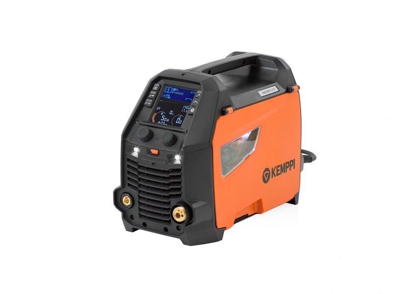 MASTER M 205 GM PULSE 1f-230V 200A vooluallikas: manual MIG, synergic MIG, pulse MIG, double Pulse, MMA, (dc) lift TIG