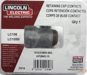 Lincoln Electric LC105 Retaining Cap KP2845-10 W03X0893-66A thumbnail