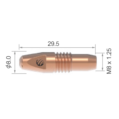 Contact Tip M M8X29,5x0,8mm