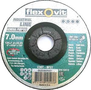 Kivi lihvketas 125x7,0x22,23 Industrial General Purpose C30T-BF27