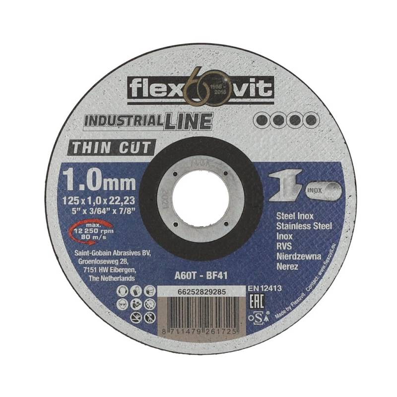 Metalli lõikeketas 125x1,0x22,23 A60T-BF41 Industrial Thin Cut