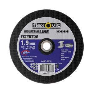 CUTTING DISC FLAT THIN CUT INOX A46T 230x1,9x22,23 T41