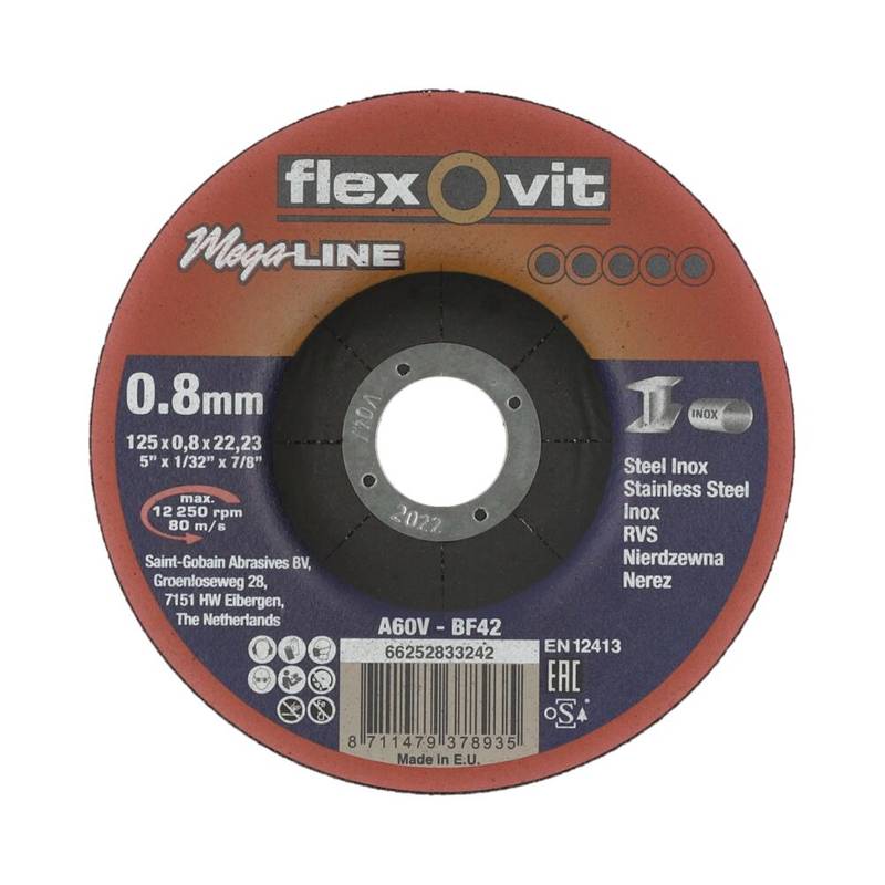 Metalli lõikeketas 125x0,8x22,23 Mega Line A60V-BF42