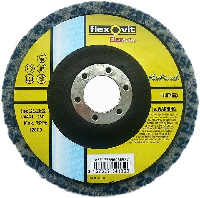 Viimistlusketas 125mm Flexfinish fine, hall