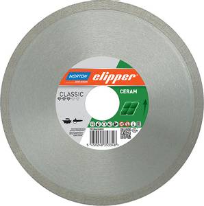 Diamond disc, 250 x 7 x 1.8 x 25.4mm, Norton, Continuous rim