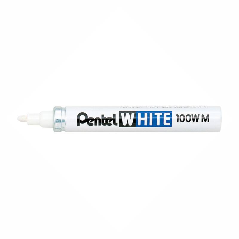 Marker Pentel valge X100W-M 3,9mm peen