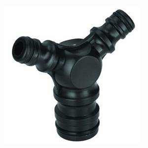 Plastikust T-kujuline ( kolmik ) voolikuühendus 1" - ( 1/2"-3/4" )