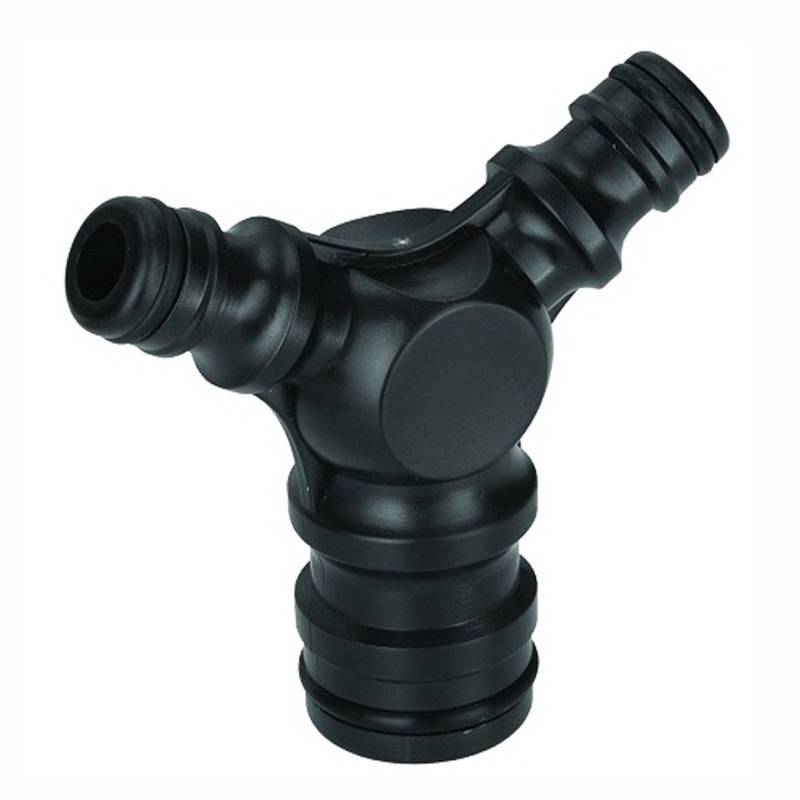 Plastikust T-kujuline ( kolmik ) voolikuühendus 1" - ( 1/2"-3/4" )