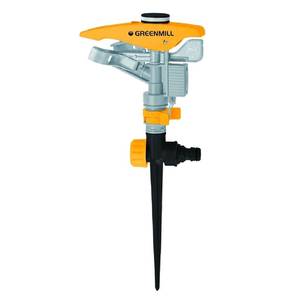 Pulsating sprinkler with metal spike 452m2