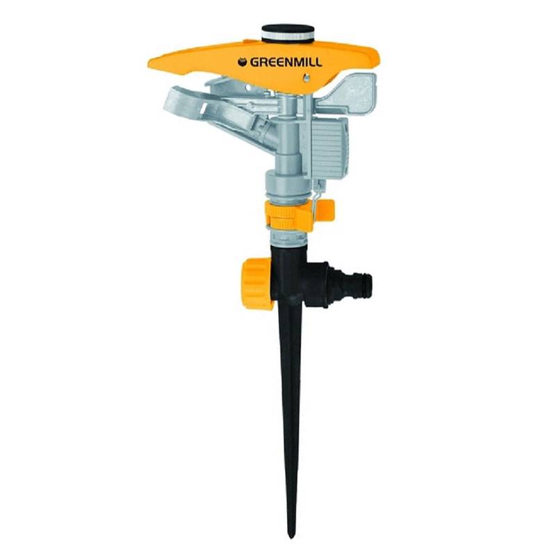 Pulsating sprinkler with metal spike 452m2