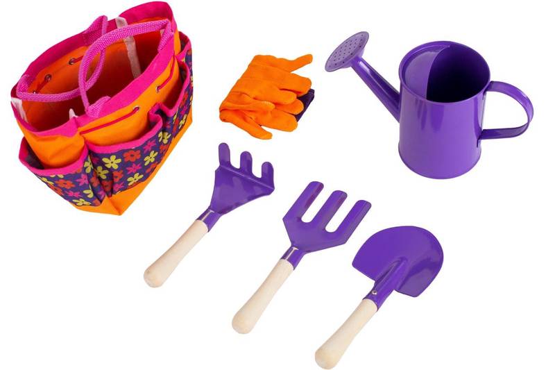 Laste aiatööriistade komplekt 6 osa mix värvid