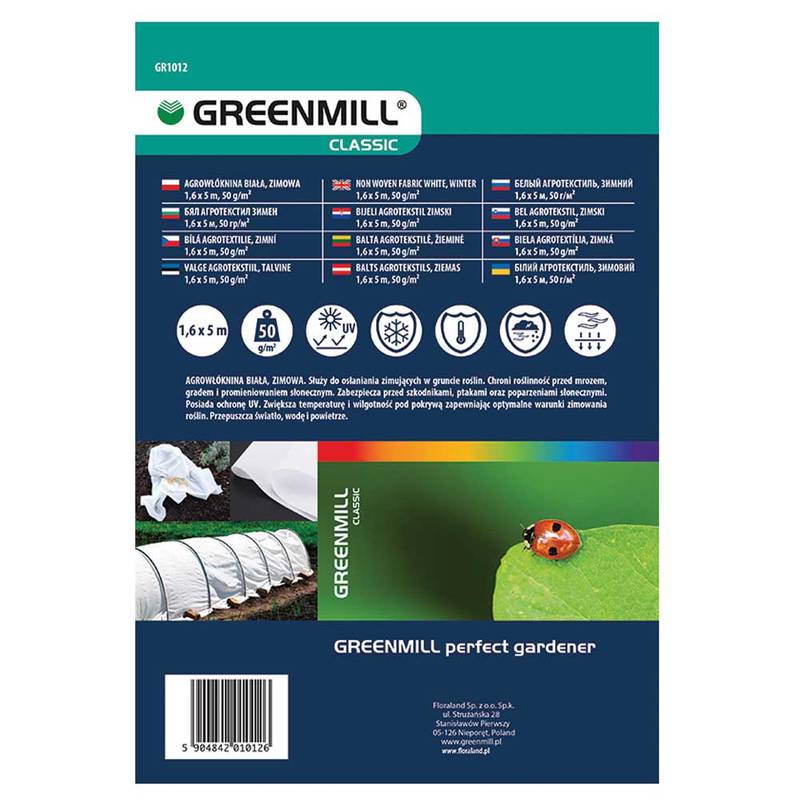 Winter Garden Fleece 1.6 x 5 m, 50 g/m²