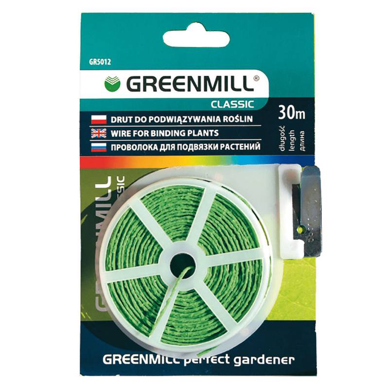 Flat Garden Wire with a Cutter 30m