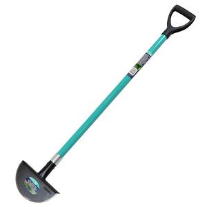 Half circle lawn edger with fiberglass shaft, 115 cm