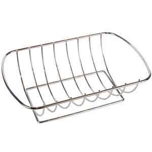Stand for the steaks dim. 27 × 18 × 7,5 cm Material: Stainless steel.