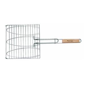Triple Fish Grid (28 x 28 cm), wooden handle