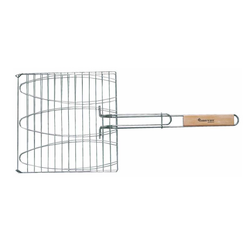 Triple Fish Grid (28 x 28 cm), wooden handle