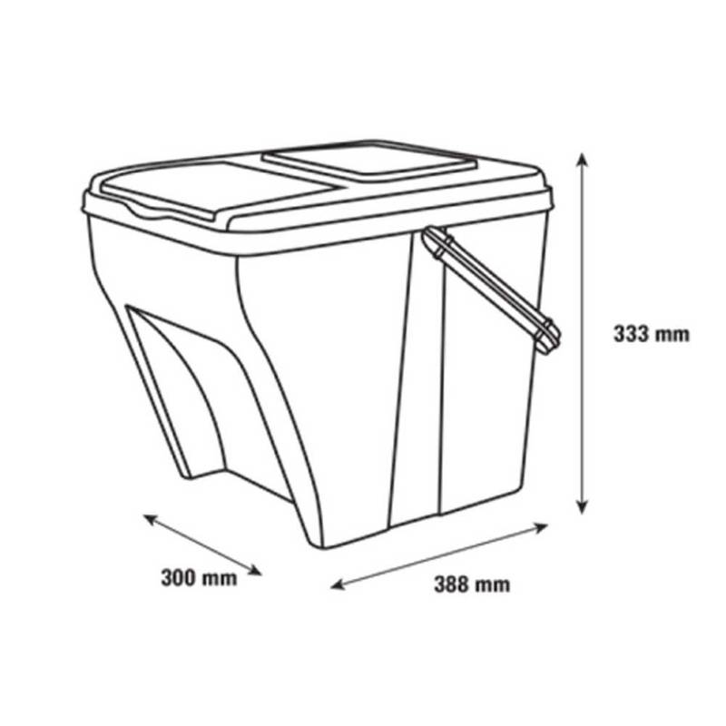 Prügisorteerimiskastid Ecosorter 4x25L