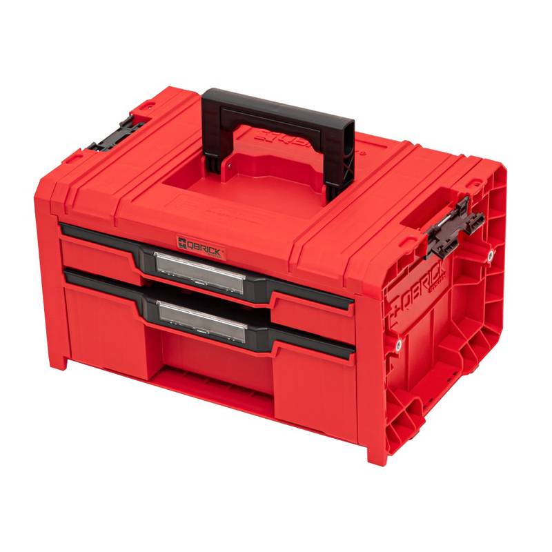 Modular Case 2 Drawers EXPERT PRO 2.0, RED ULTRA HD (Qbrick System), 14 L