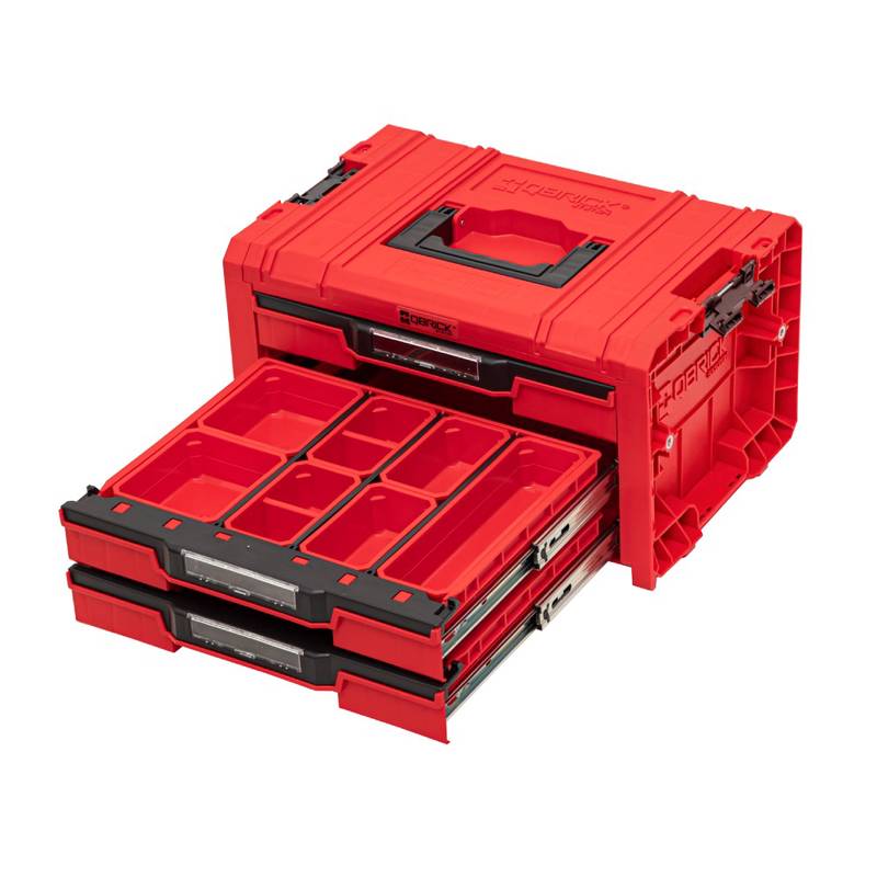 Modular Case 3 Drawers EXPERT PRO 2.0, RED ULTRA HD (Qbrick System), 13.5 L
