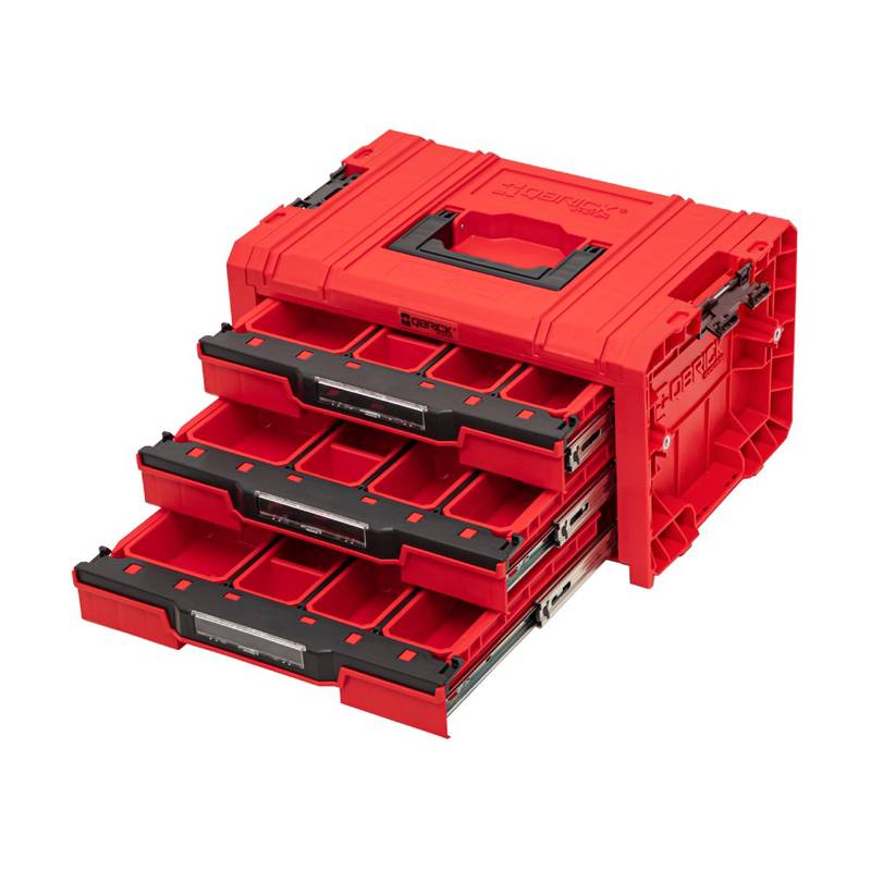 Modular Case 3 Drawers EXPERT PRO 2.0, RED ULTRA HD (Qbrick System), 13.5 L