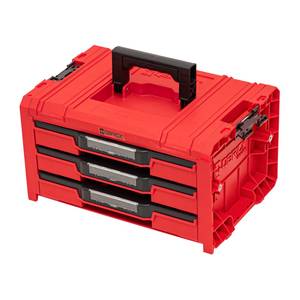 Modular Case 3 Drawers EXPERT PRO 2.0, RED ULTRA HD (Qbrick System), 13.5 L
