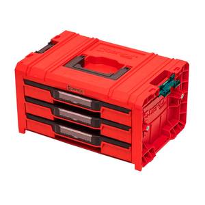 Modular Case 3 Drawers EXPERT PRO 2.0, RED ULTRA HD (Qbrick System), 13.5 L
