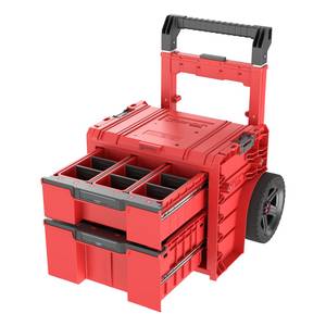Tool Cart with 2 Drawers PRO Cart 2.0, RED ULTRA HD (Qbrick System)  Lü
