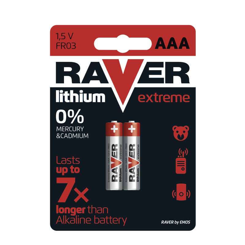Liitiumpatarei Raver AAA 1.5V FR03 2tk pakis *