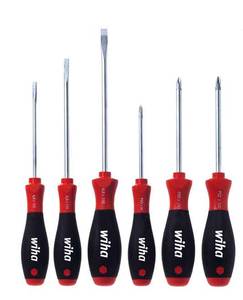 Screwdriver set 302HK601 SoftFinish® Phillips, Pozidriv 6-pcs.