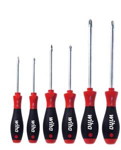 Screwdriver set 311K6 SoftFinish® Phillips, Pozidriv 6-pcs.