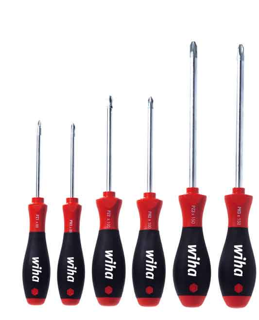 Screwdriver set 311K6 SoftFinish® Phillips, Pozidriv 6-pcs.
