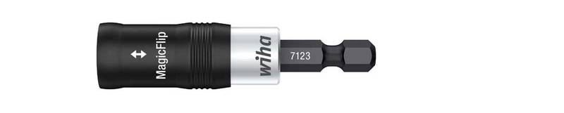 Bit holder 7123 MagicFlip Force magnetic with ring magnet, 1/4"