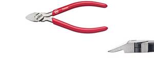 Plastic diagonal cutters Classic 125mm with opening spring without bevelled edge