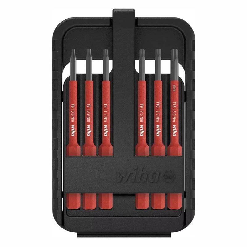 Wiha slimBit TORX® elektriotsikute komplekt, 6 osa