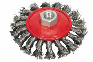 Circular Brush 100mm, Twisted Wire