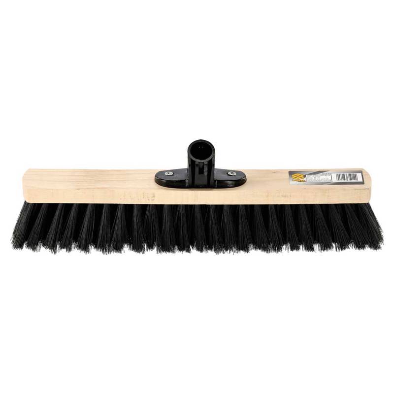 Põrandahari 40cm plastkinnitusega must