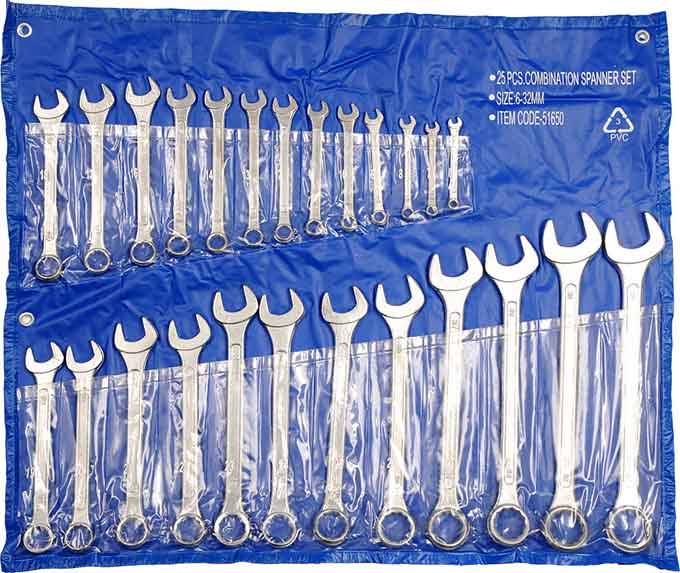 Combination Spanner Set 6-32mm 25Pcs