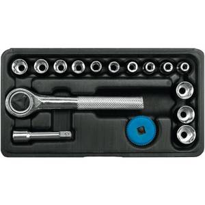 Padrunvõtmete komplekt ¼" 16 osa 4-13mm
