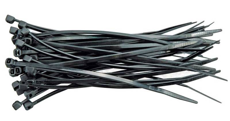 Kaablivitsad 100tk. 100x2,5mm must