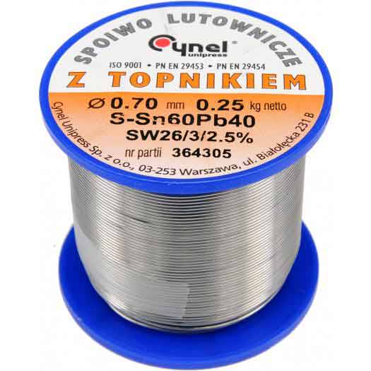Solder Sn60Pb40 0.7mm 250G