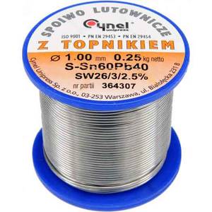 Jootetina Sn60Pb40 1,0mm 250g