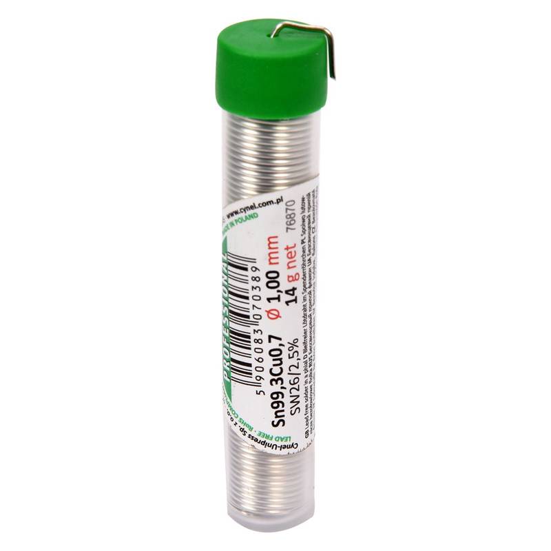 LEAD FREE SOLDER IN A PHIAL 1MM 16G