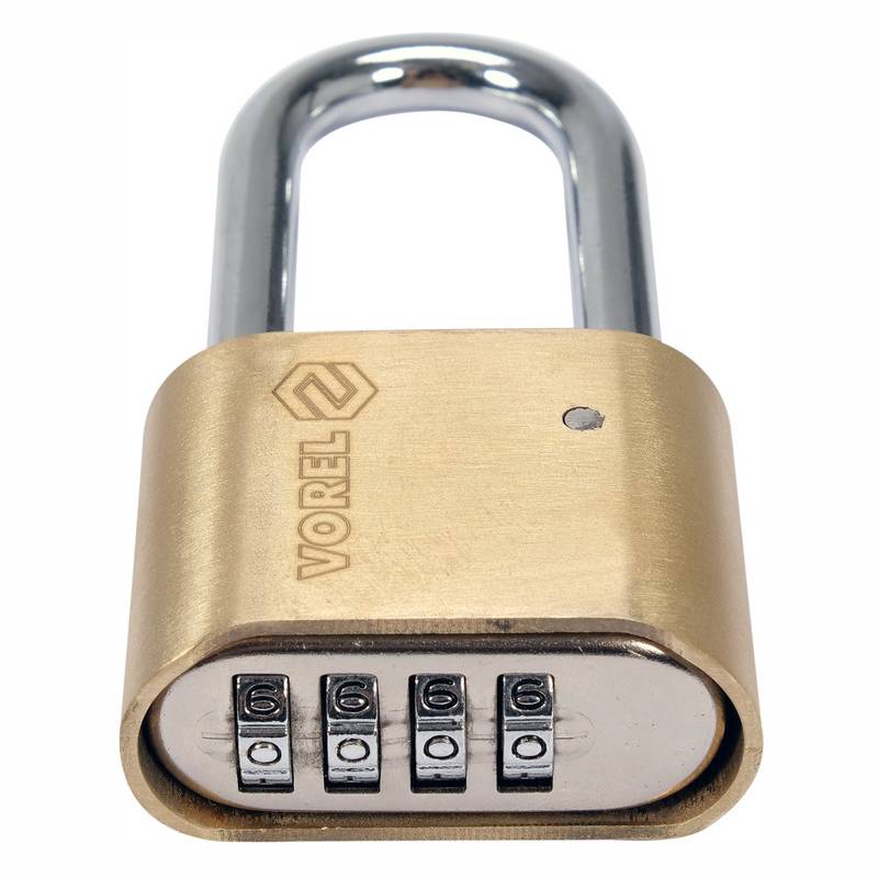 Padlock With 4-Ring Combination Lock.