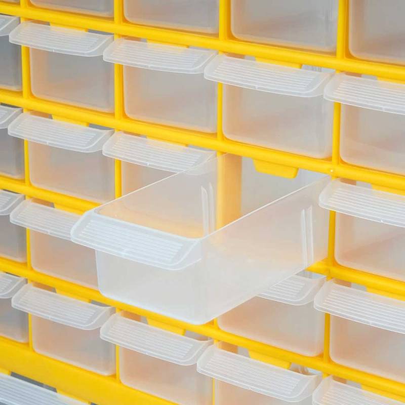 Storage Cabinet With Visible Bins