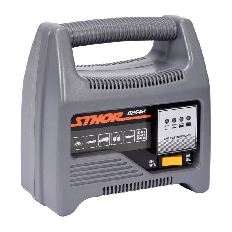 Akulaadija STHOR 12V 6A, kuni 90Ah