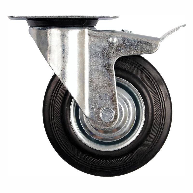 Ratas 125mm pööratav piduriga